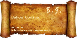 Bakos Godiva névjegykártya